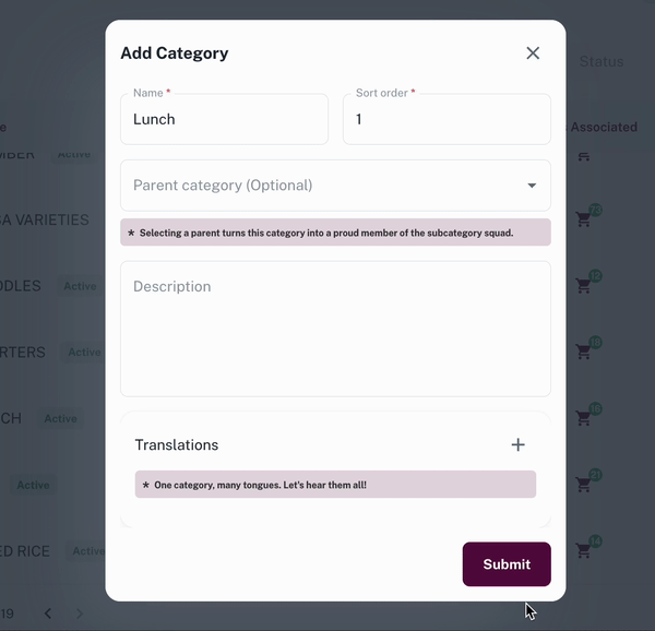 Category Translation