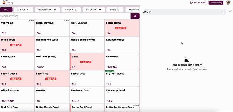 Settings in Staff App