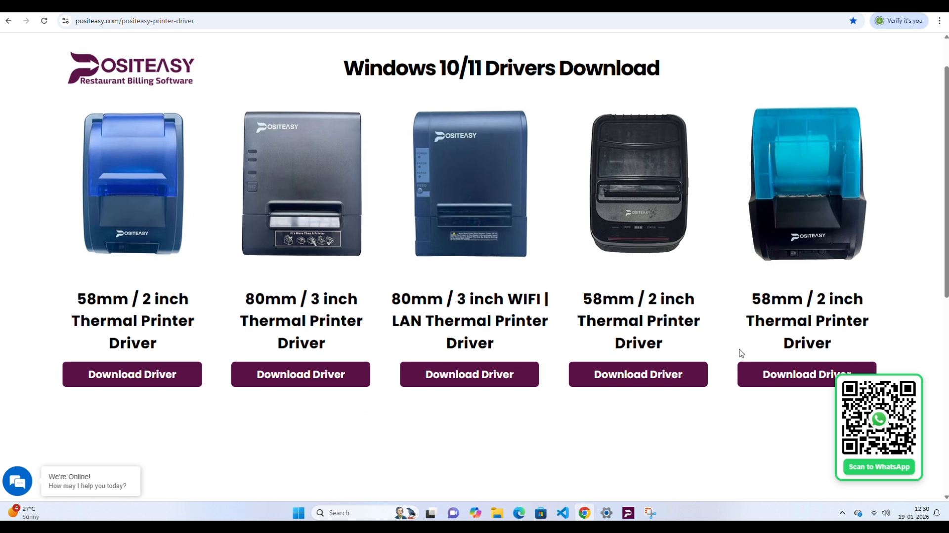 Printer driver list