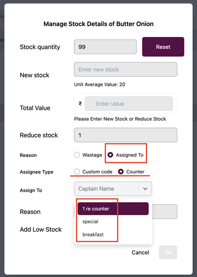 Assignee names settings